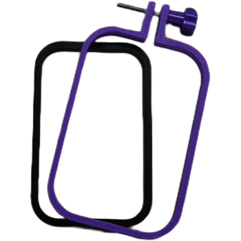 Tambour à broder rectangulaire 6.5x10cm